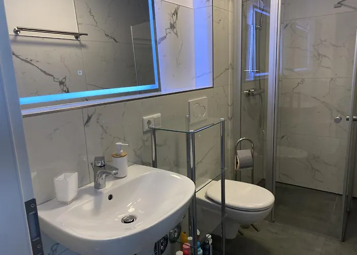 Quarto em Acomodações Particulares Schoenes Erwachen Im Frankfurter Penthouse Frankfurt am Main