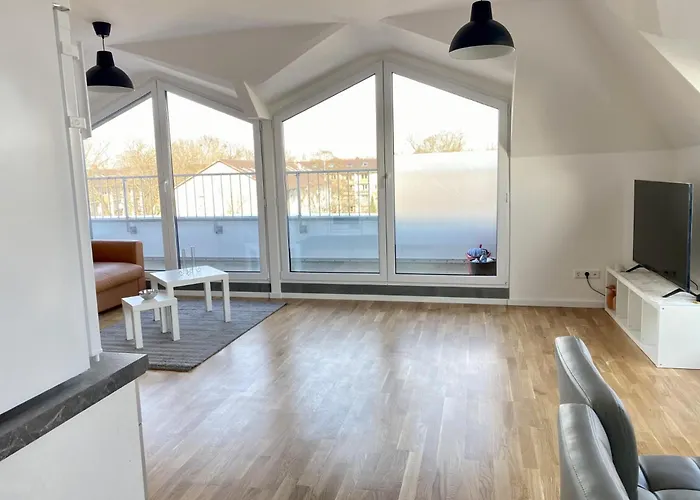 Quarto em Acomodações Particulares Schoenes Erwachen Im Frankfurter Penthouse *